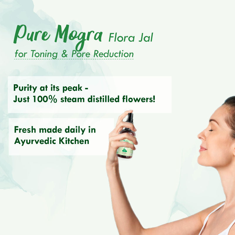 100% Pure Mogra Jal, Jasmine Water, Toner & Face Mist for Oil Control, Acne & Hydration