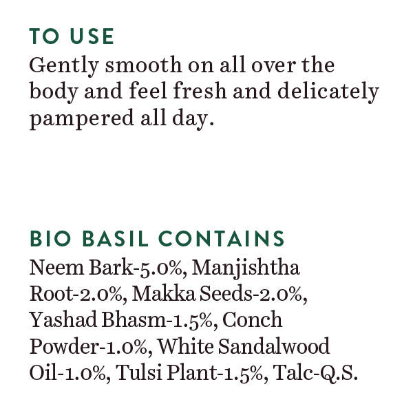 Bio Basil & Sandalwood Refreshing Body Powder