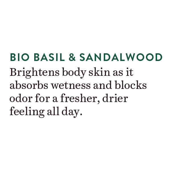 Bio Basil & Sandalwood Refreshing Body Powder