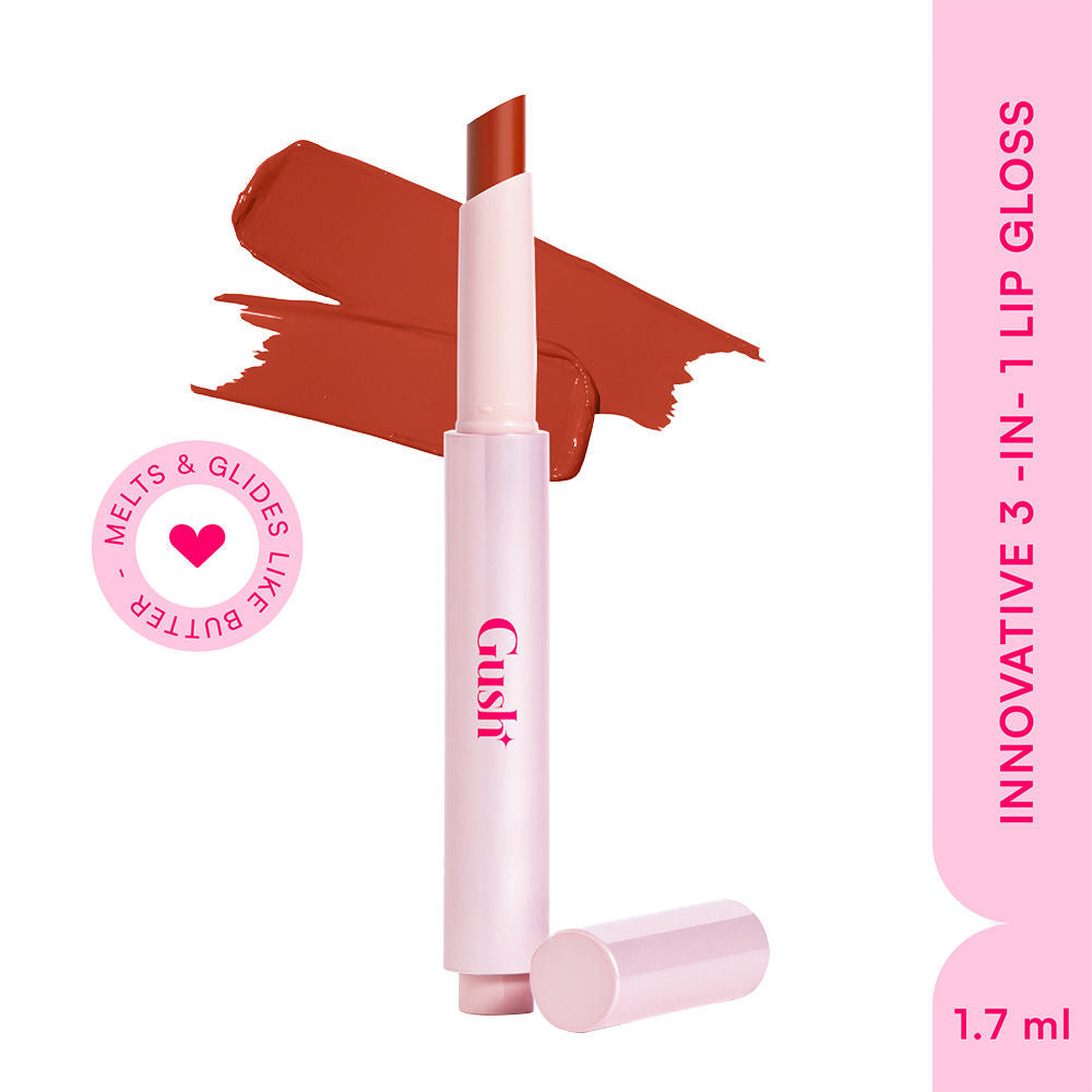 Hybrid Gloss Butter Balm High Shine & Hydrating - Warm Brown