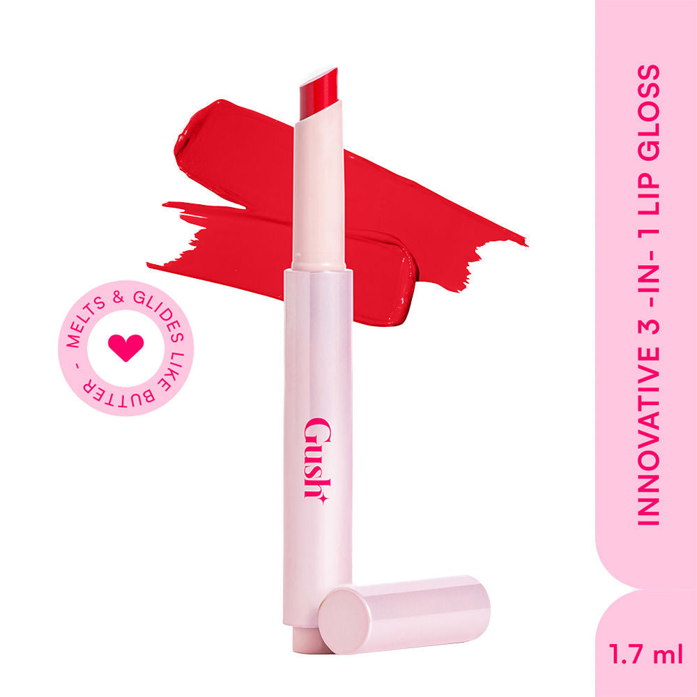 Hybrid Gloss Butter Balm High Shine & Hydrating - Poppy Red