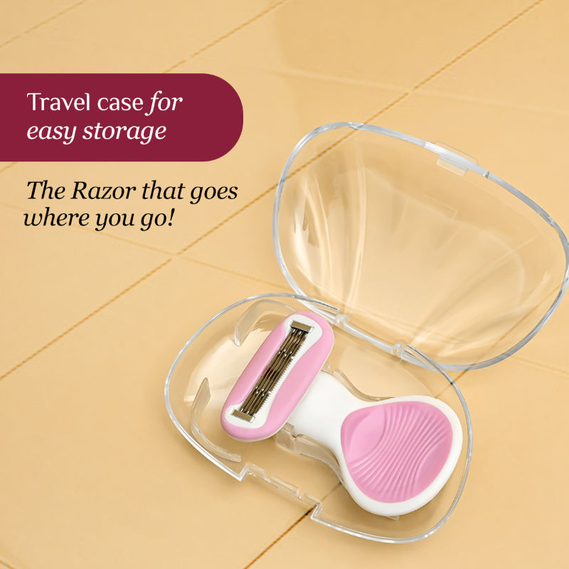 Body Razor Mini For Women's Hair Removal - Enriched with Aloe Vera & Vit E - Pack of 1