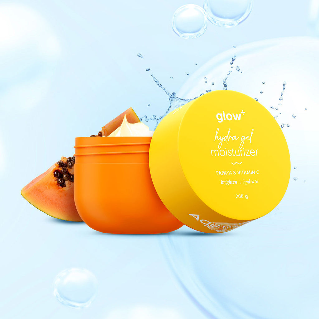 Glow+ Hydra Gel Moisturizer With Papaya & Vitamin C For 24 Hour Intense Hydration