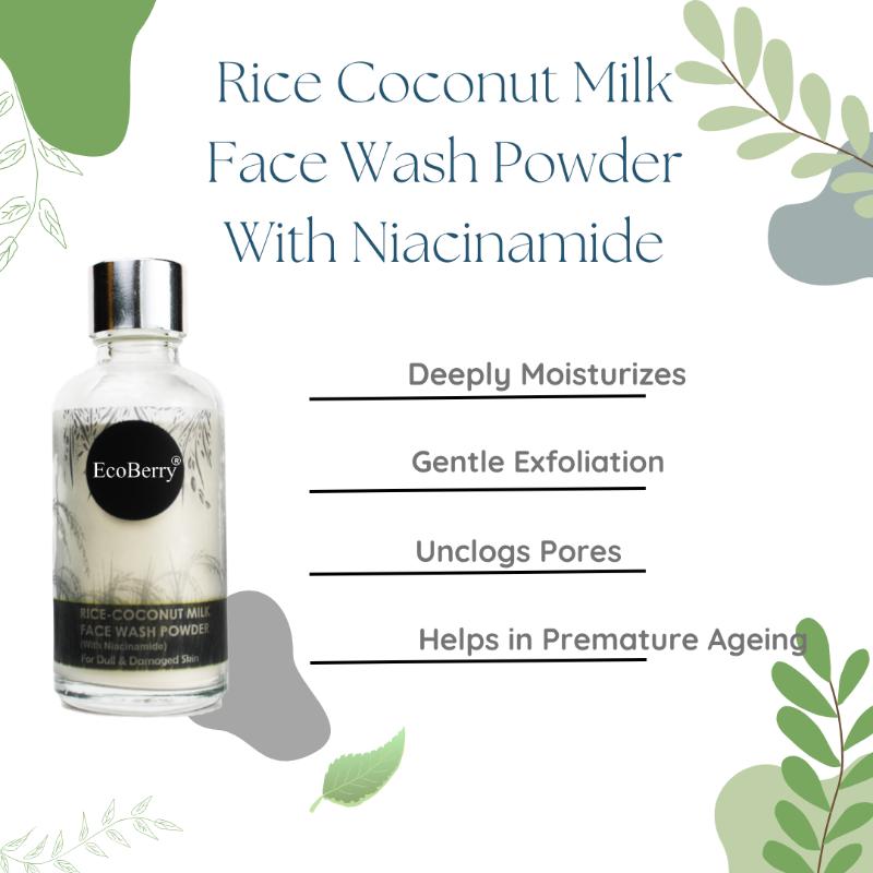 Rice Coconut Milk Face Wash Powder
