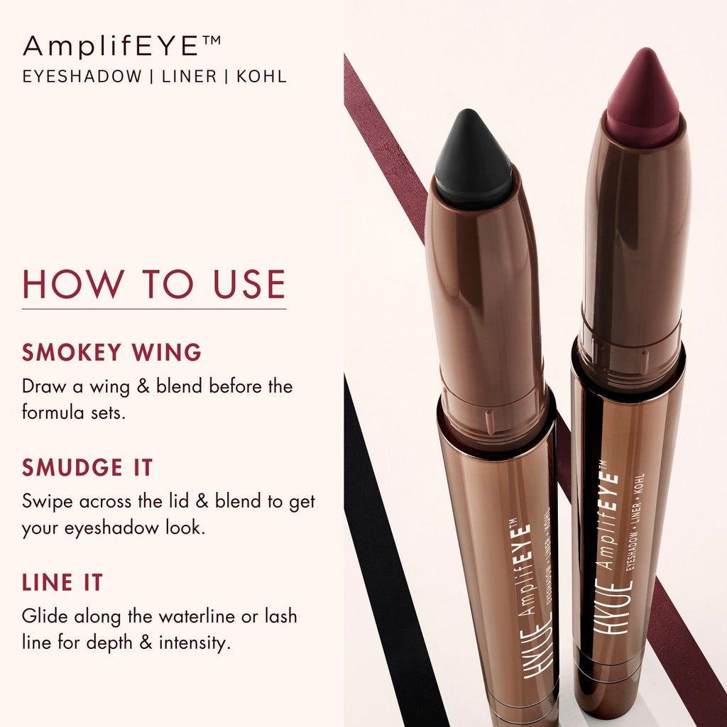 AmplifEYE 3-in-1 Eye Crayon - Eyeshadow Liner Kohl - Multi-Use