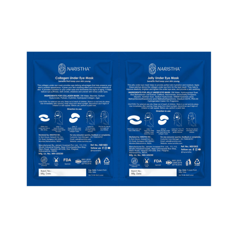Collagen Foam Under Eye Mask - Pack of 1