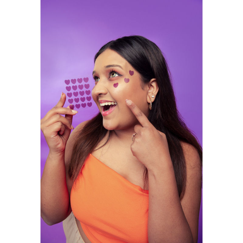 Dart It Pimple Patches Work in 6-8 Hrs For Acne, Zits And Blemishes - Purple Heart