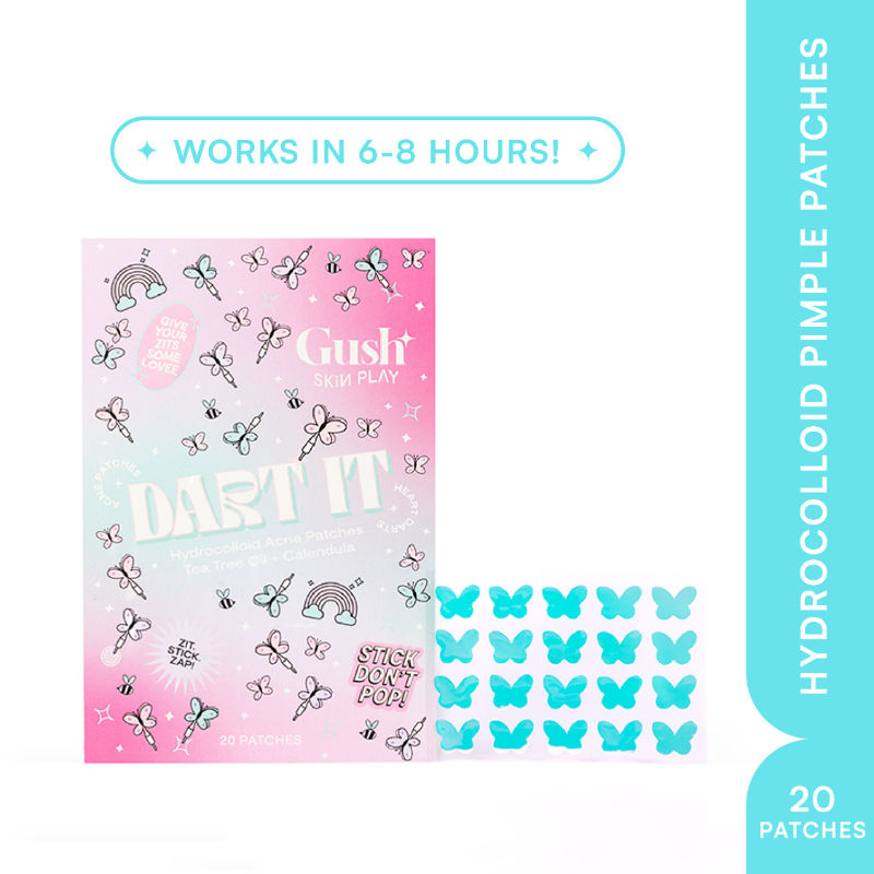 Dart It Pimple Patches Work in 6-8 Hrs For Acne, Zits And Blemishes - Holographic Butterfly