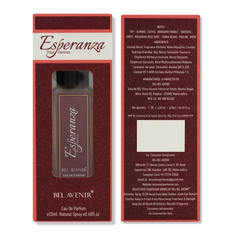 Esparanza Luxury Longlasting Eau De Parfum For Womens
