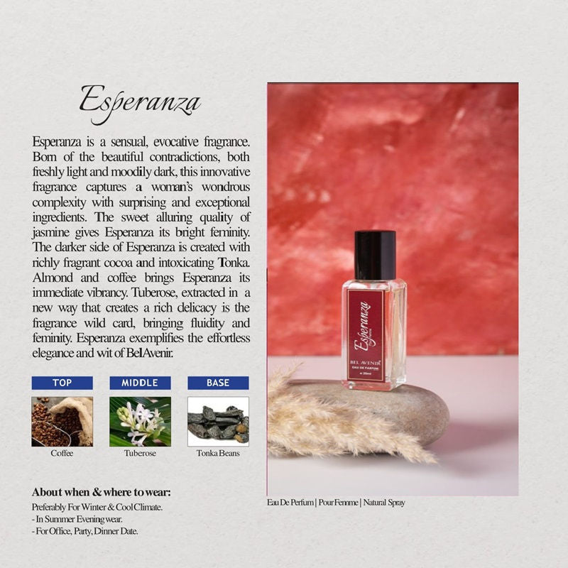 Esparanza Luxury Longlasting Eau De Parfum For Womens
