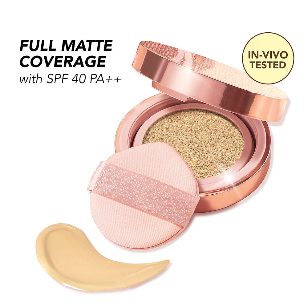 Full Coverage Cloud Cushion Foundation with in-vivo tested SPF 40 PA ++ - 130Y Medium