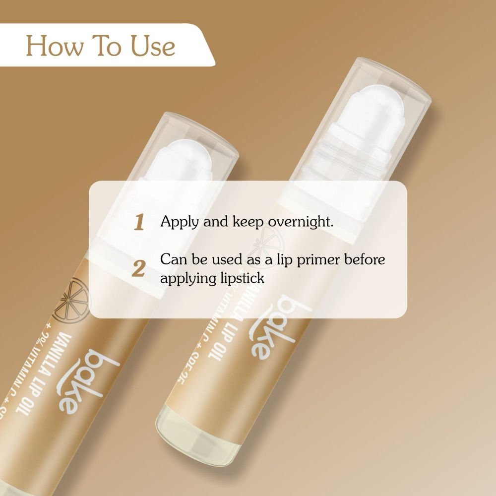 2% Vitamin C Vanilla Lip Balm Oil For Dark Pigmented Lips With SPF 25 PA+++