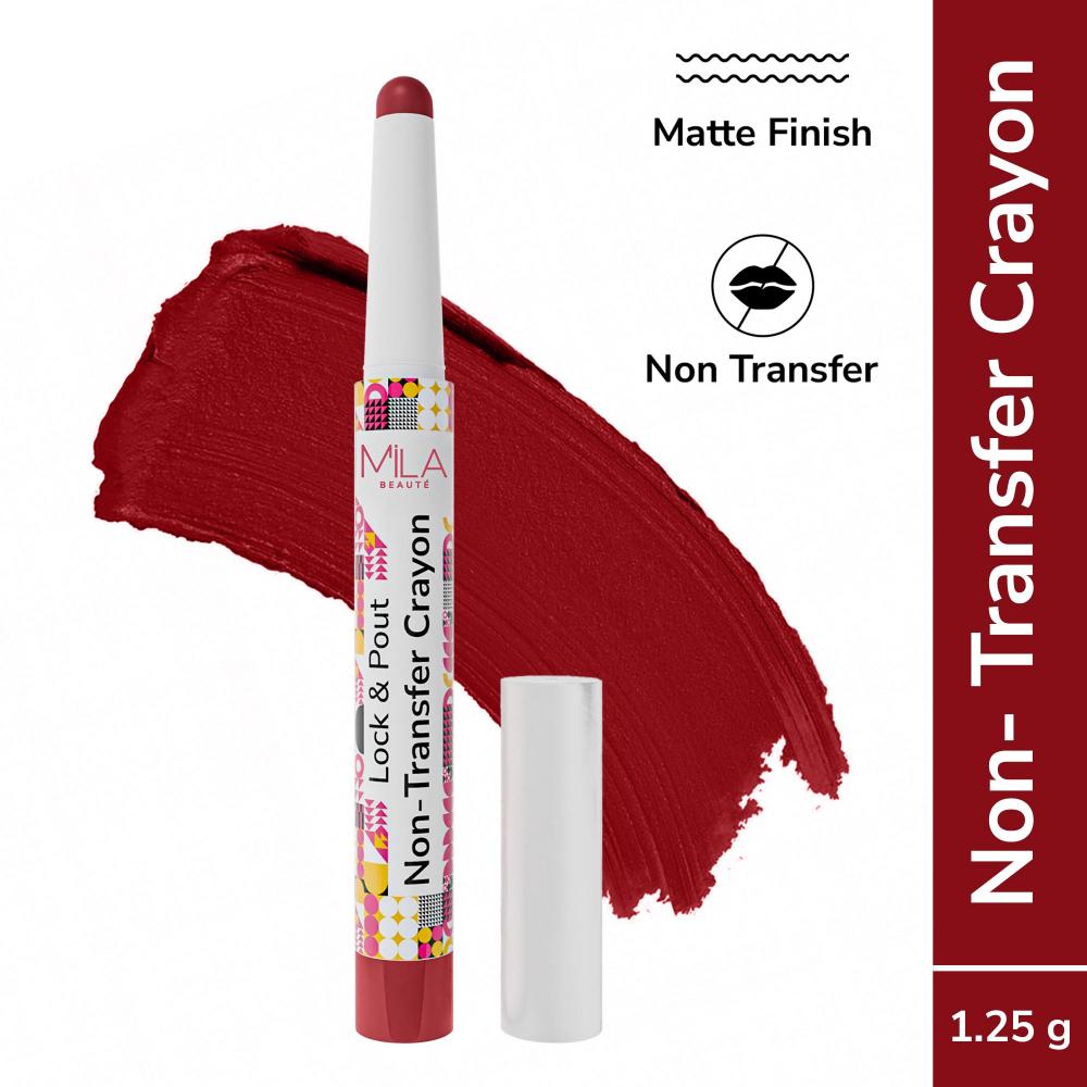 Lock & Pout Transfer - Proof Matte Crayon With Ceramides & Shea Butter - Fomo