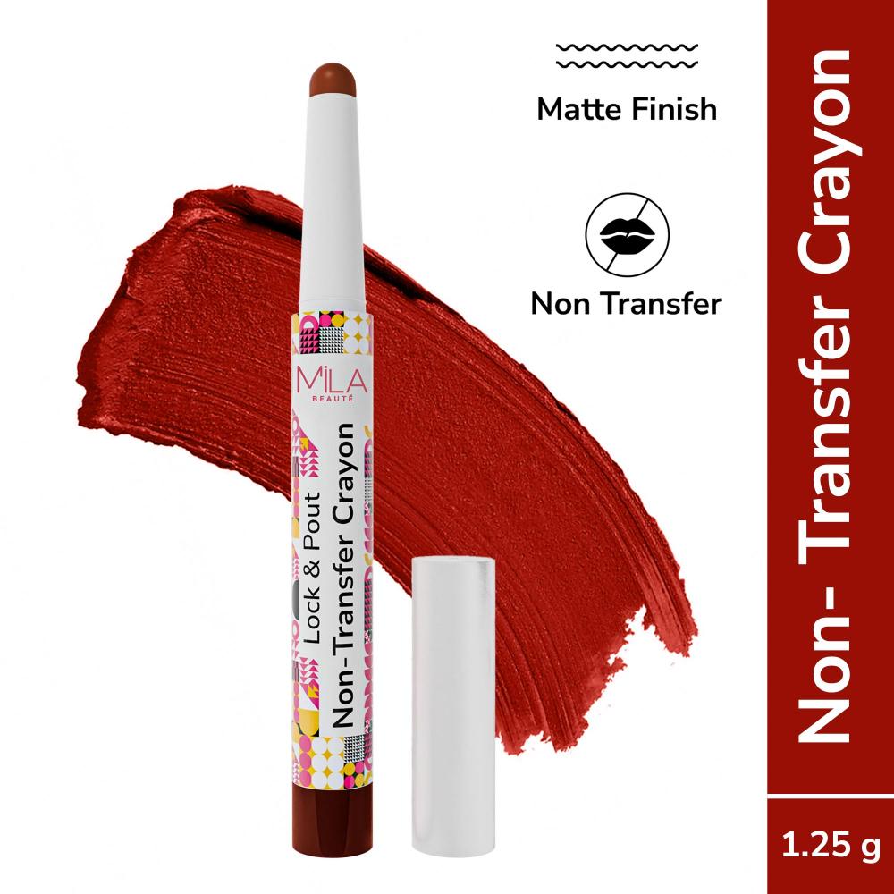 Lock & Pout Transfer - Proof Matte Crayon With Ceramides & Shea Butter - On Repeat