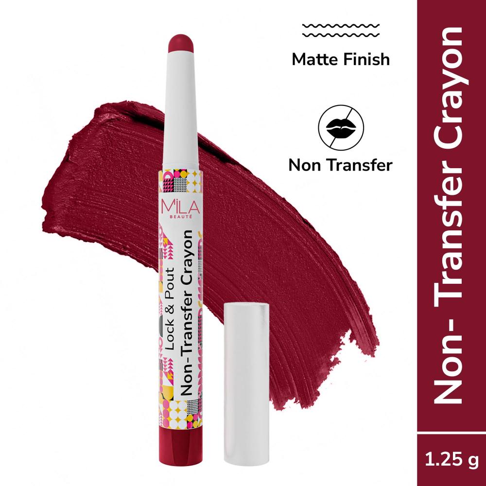 Lock & Pout Transfer - Proof Matte Crayon With Ceramides & Shea Butter - Wild Card