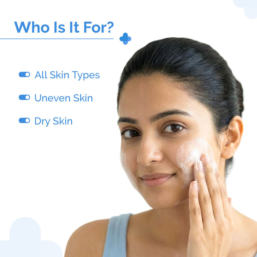 Pore Minimizing Face Wash With Clay, 1% Niacinamide & 2% PHA For Open Pores