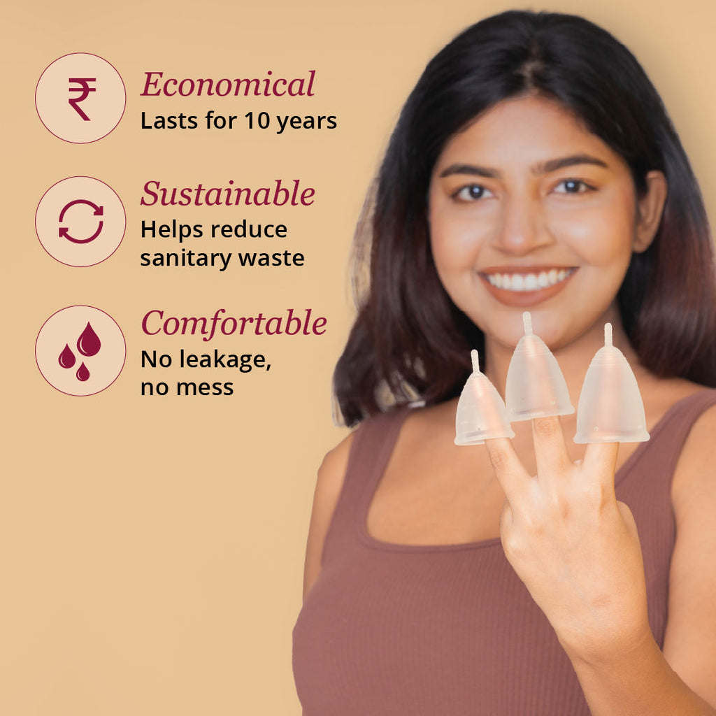 Reusable Menstrual Cup for Women With Free Pouch
