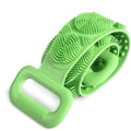 Silicone Body Back Scrubber Double Side Bathing Brush (Multicolor)