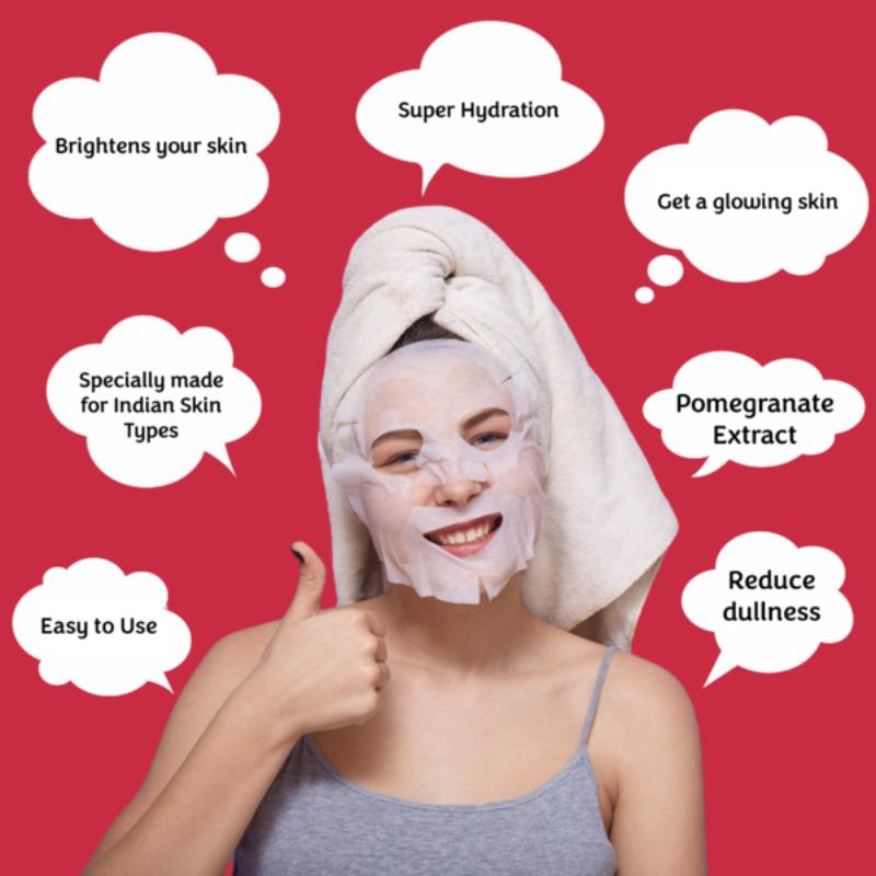 Beauty Pomegranate Facial Sheet Mask