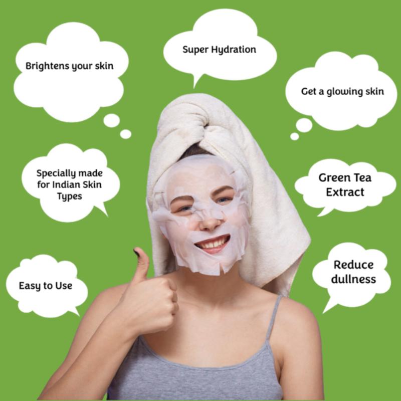 Beauty Green Tea Facial Sheet Mask