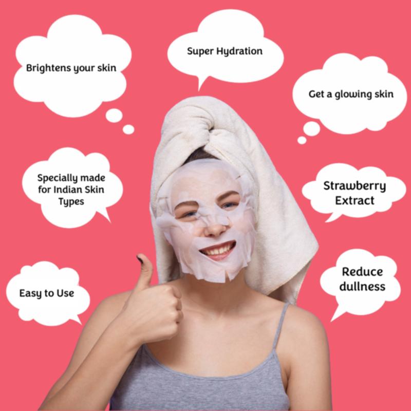 Beauty Strawberry Facial Sheet Mask