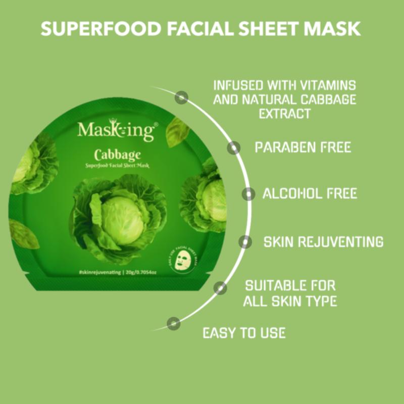 Superfood Cabbage Facial Sheet Mask
