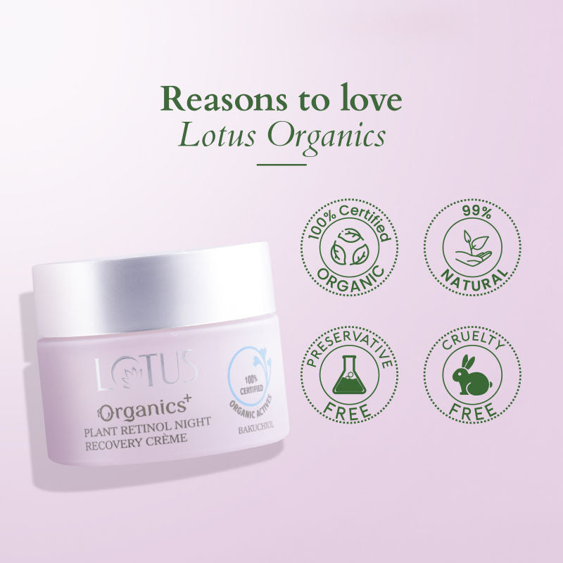 Lotus Organics+ Bakuchiol Plant Retinol Night Cream
