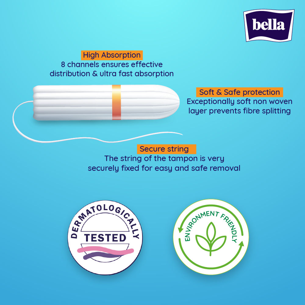Tampo Super Plus Easy Twist Tampons for Women - High Absorption, Leakproof, Comfort Fit for Very Heavy Flow (16 Pcs)