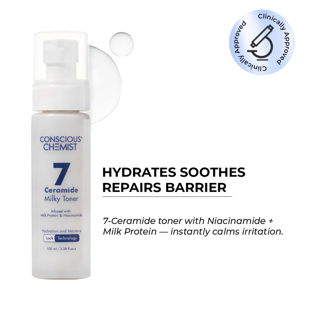 7 Ceramide Infused Milky Toner With Milk Protein & Niacinamide