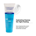 Gentle Hydrating Face Wash For Dry Skin with Hyaluronic Acid and Ceramides