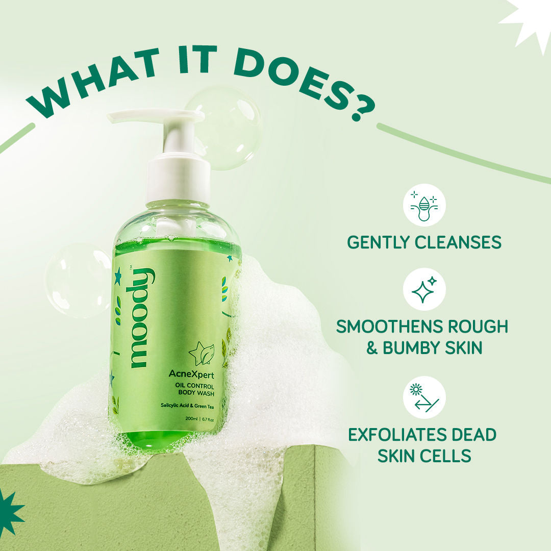 AcneXpert Body Wash with Salicylic Acid & Green Tea