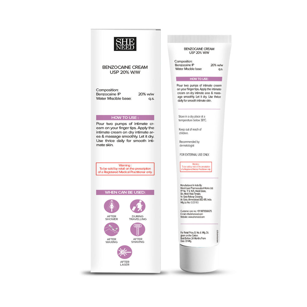 Intimate Anti-Itch Cream + FREE SheNeed Intimate Anti-Itch Wipes