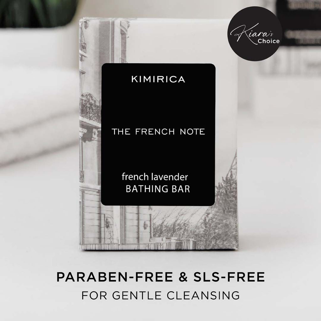 The French Note Lavender Bathing Soap, Handmade With Shea Butter, Aloe Vera & Vitamin E