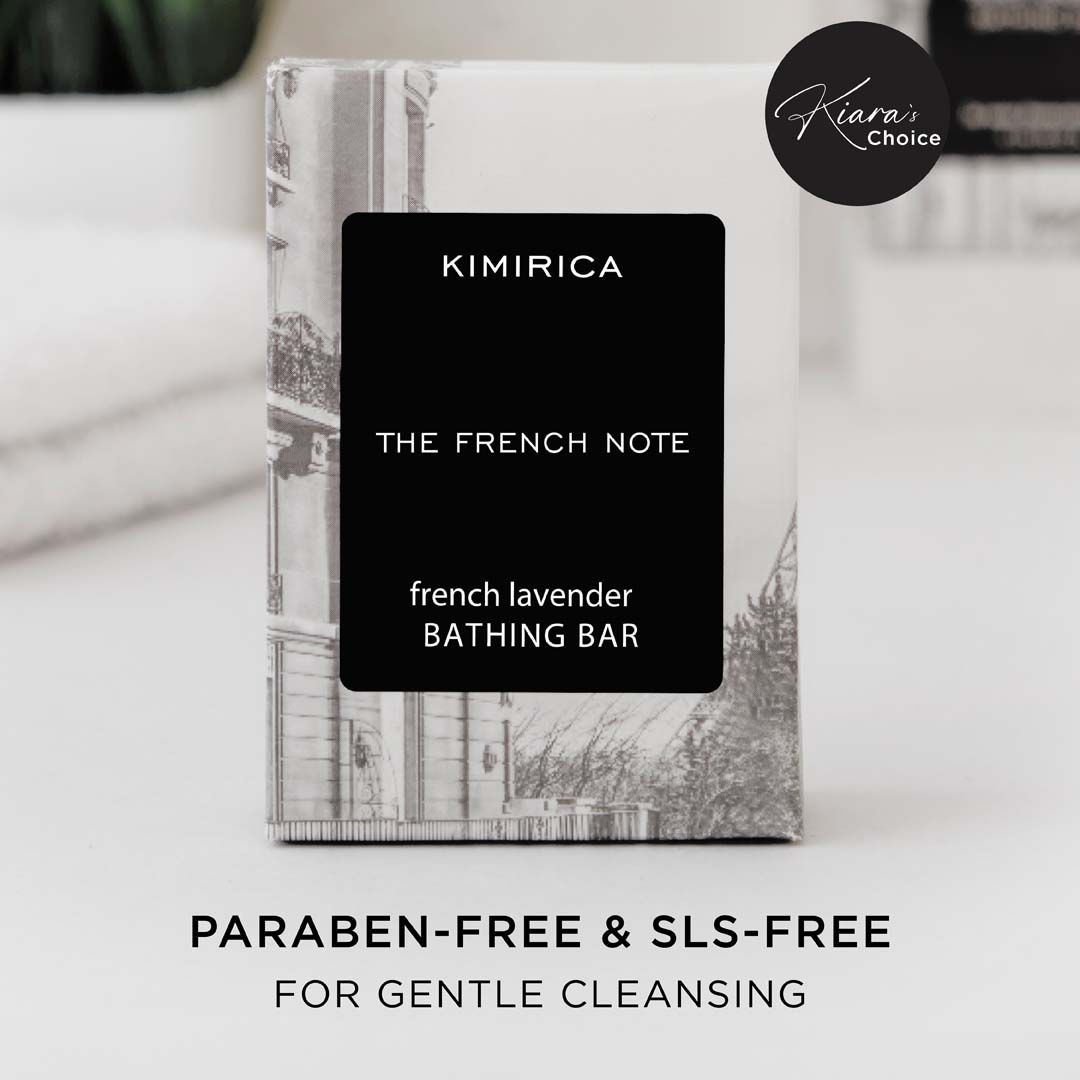 The French Note Lavender Bathing Soap, Handmade With Shea Butter, Aloe Vera & Vitamin E