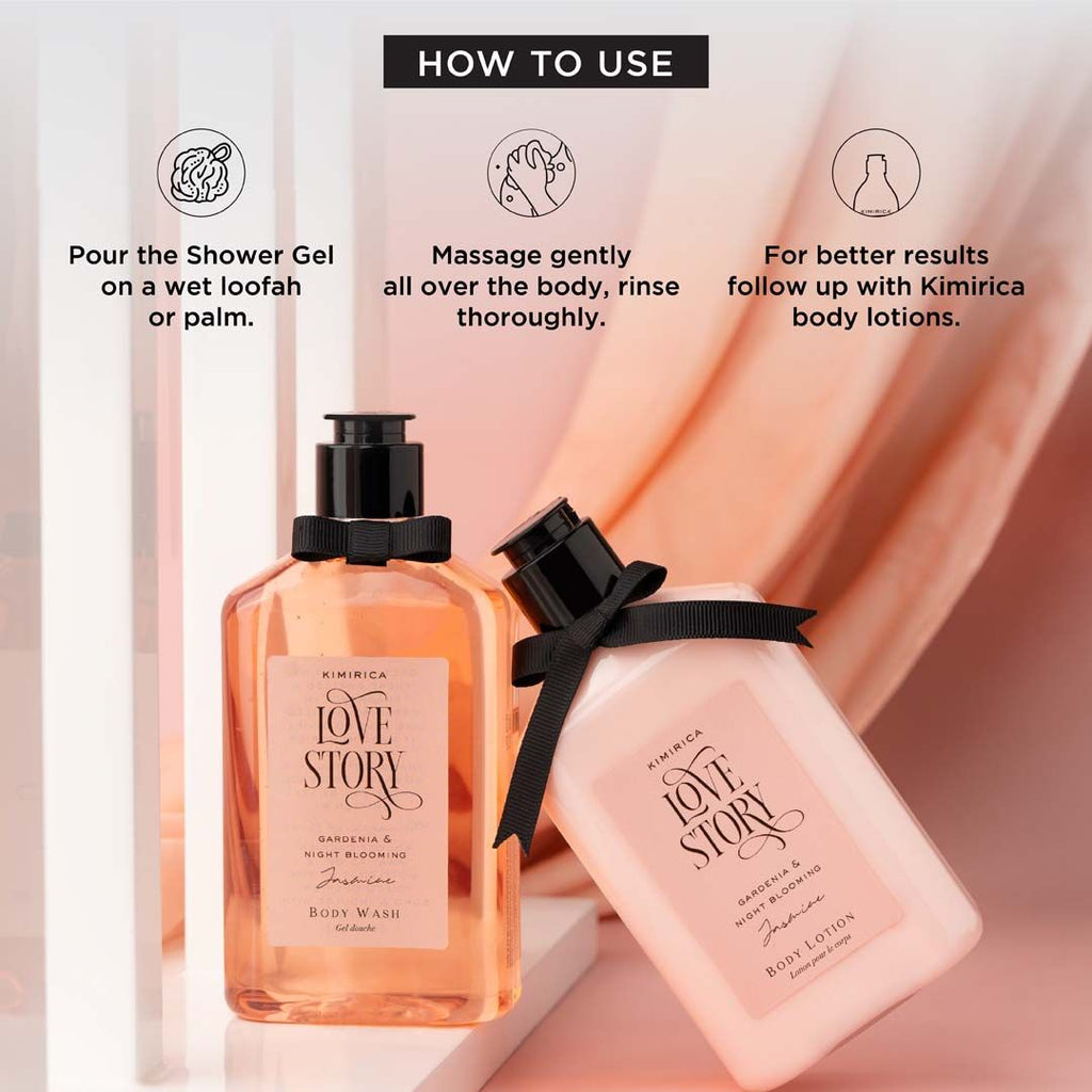 Love Story Luxury Scented Body Wash For Soft And Supple Skin, 100% Vegan & Paraben Free