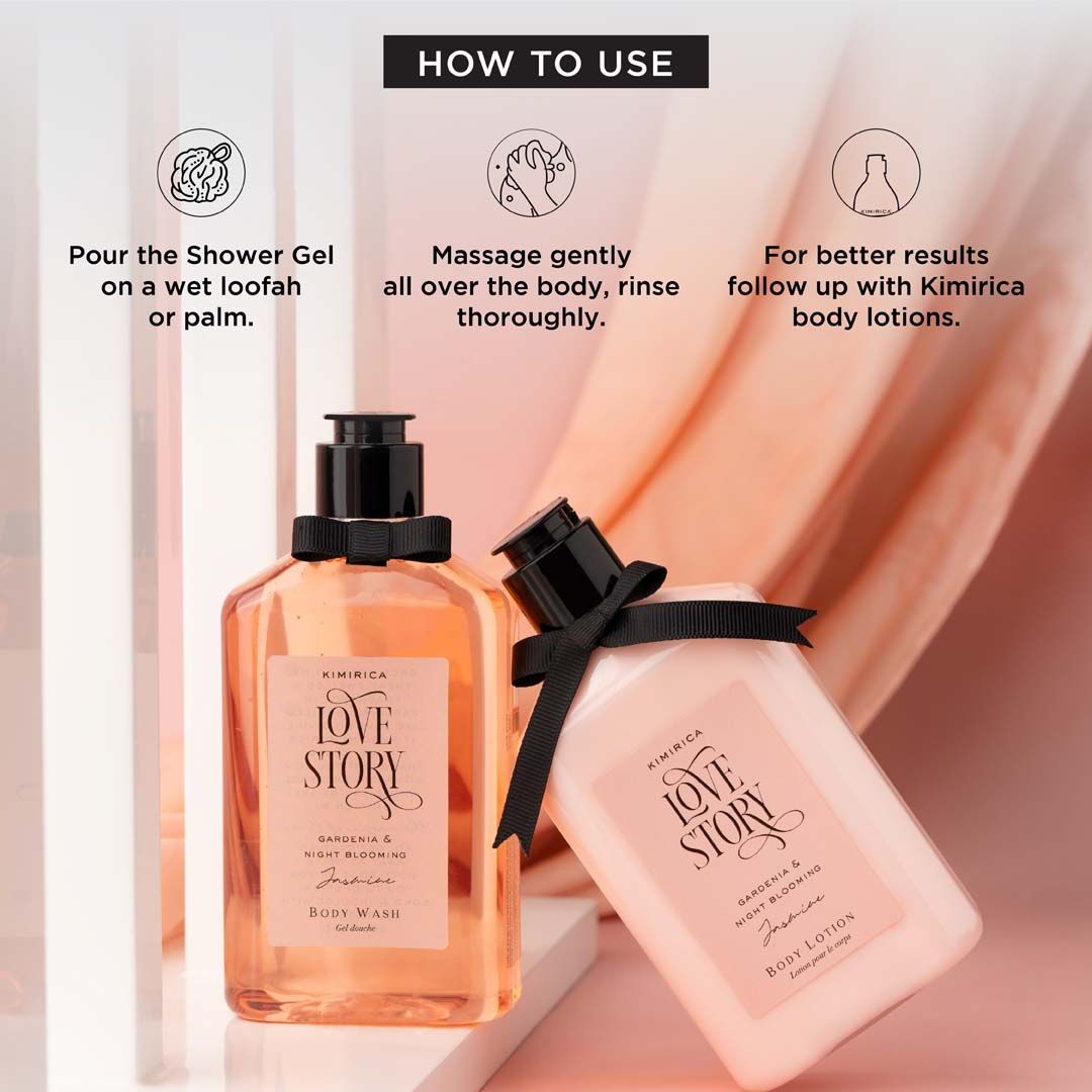 Love Story Luxury Scented Body Wash For Soft And Supple Skin, 100% Vegan & Paraben Free