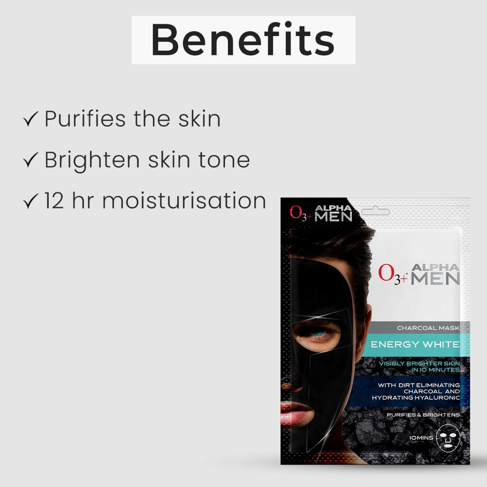 Alpha Men Energy White Charcoal Face Sheet Mask