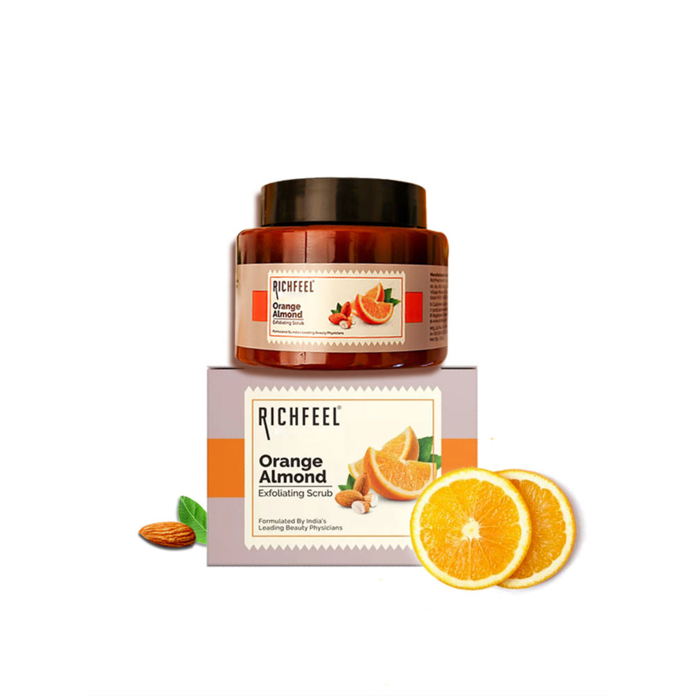 Orange Almond Scrub - Brightening, Revitalizing, Gentle Exfoliation for All Skin Type