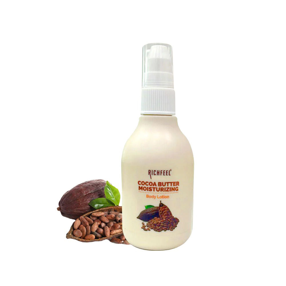 Cocoa Butter Lotion - 48hr Moisturizing with 100% Cocoa & Shea Butter for Restored Glow - 100ml