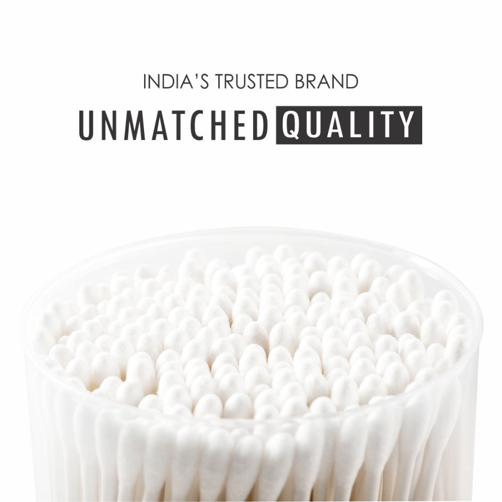 Cotton Ear Buds/ Swabs with White Paper Stick Jar (300/ 600 Tips in a Jar)