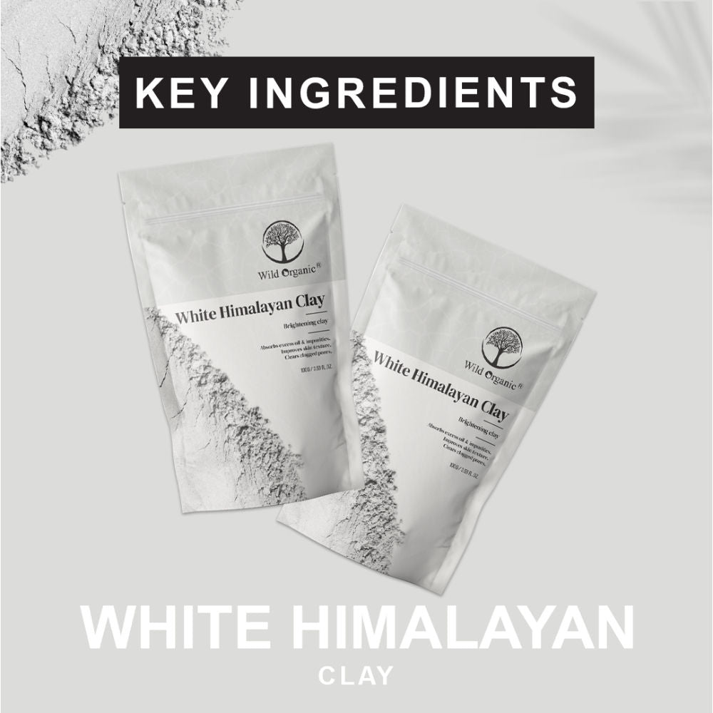 White Himalayan Brightening Clay Powder