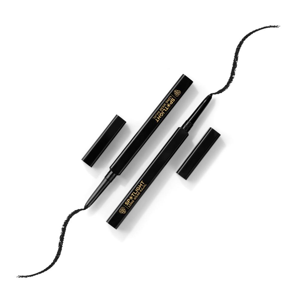 Spotlight Long Wear Kajal - Intense Pigment, Matte Finish, Easy Glide, Waterproof & Smudgeproof