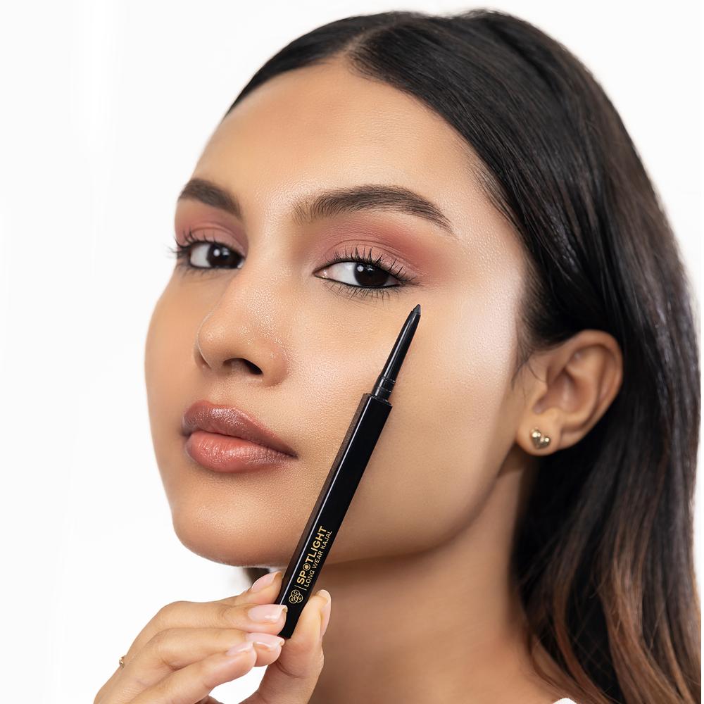 Spotlight Long Wear Kajal - Intense Pigment, Matte Finish, Easy Glide, Waterproof & Smudgeproof