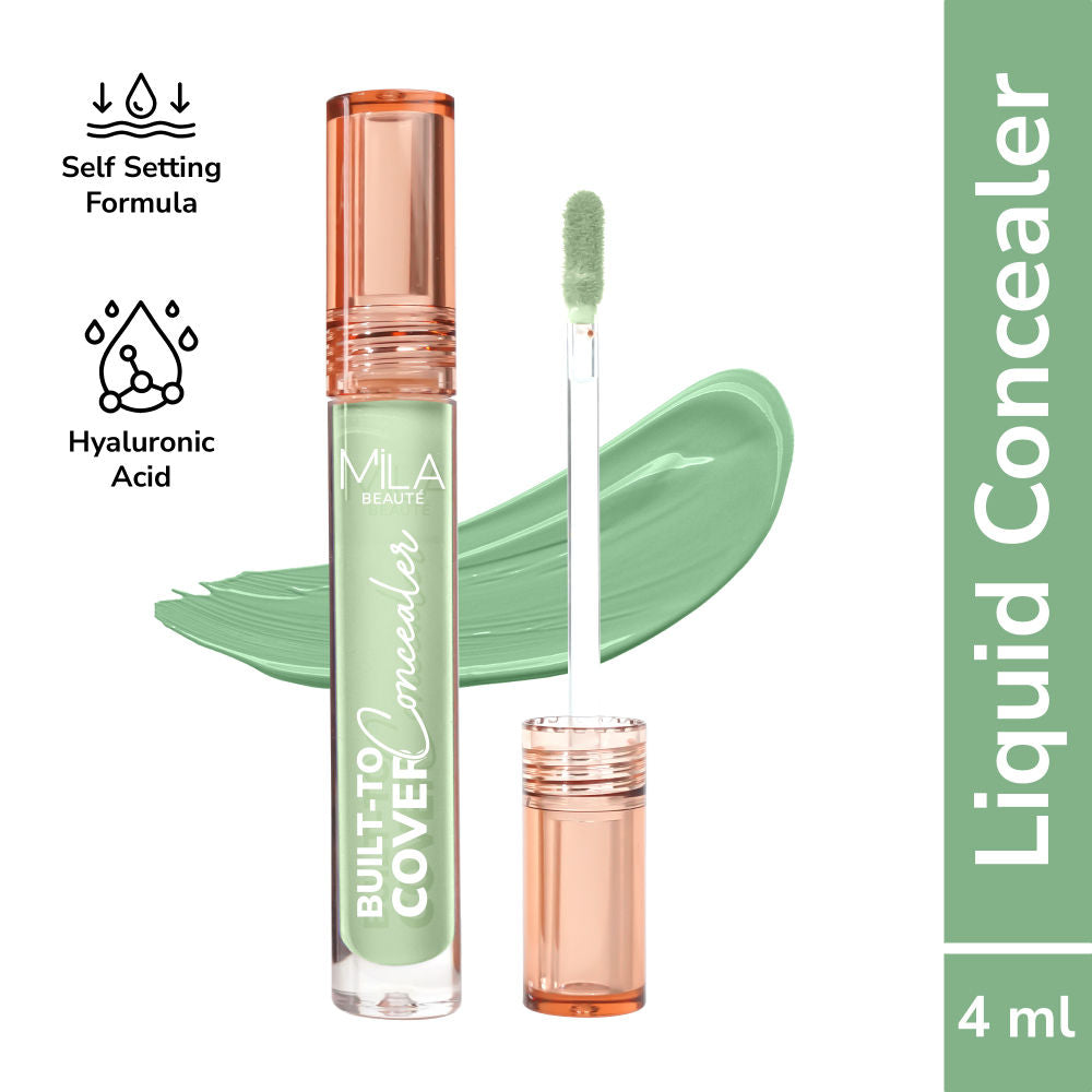 Built To Cover Matte Liquid Concealer With SPF 15 & Hyaluronic Acid - 111 Green Corrector