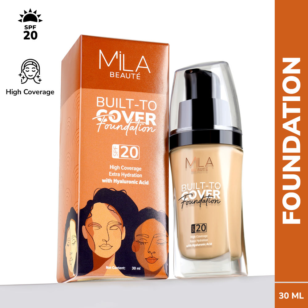 Built To Cover Liquid Foundation With SPF 20 & Hyaluronic Acid - L04 Warm Ivory