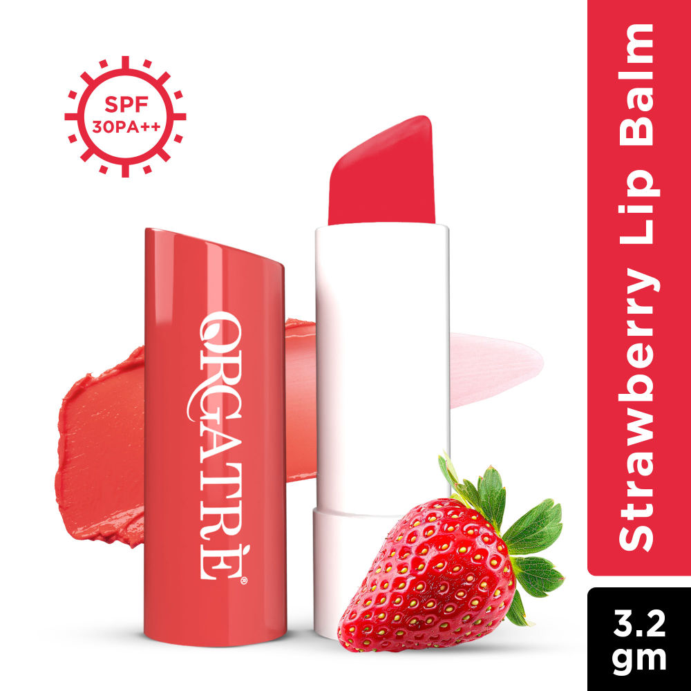 Strawberry Lip Balm With Spf30, Ceramide & Peptide For Dark, Pigmented, Dry & Chapped Lips