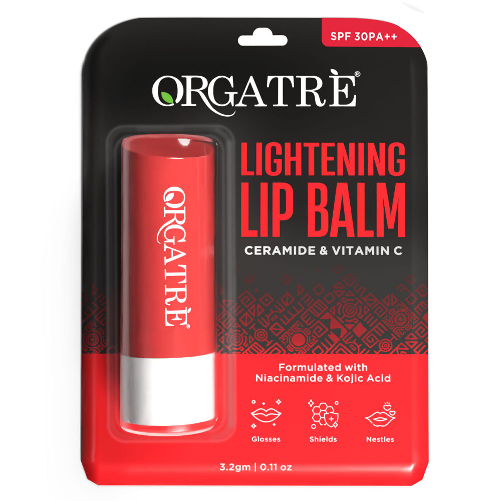 Ceramide & Vitamin C Lightening Lip Balm With Kojic Acid & Niacinamide For Lips Brightening