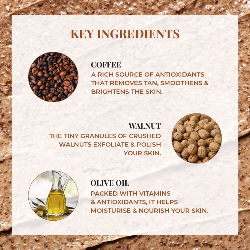Coffee & Walnut Exfoliating Detan Scrub For Face And Body