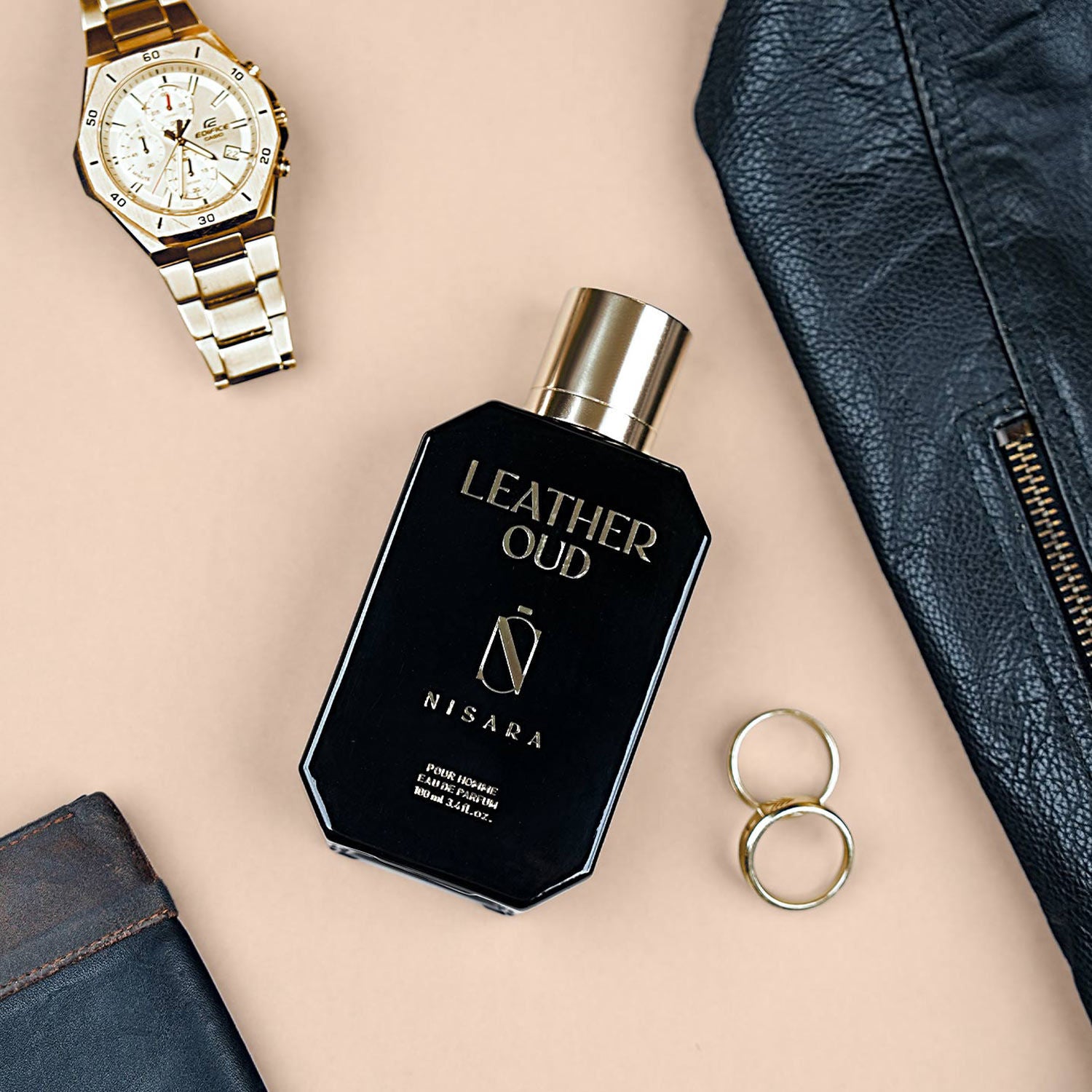Leather Oud - Perfume For Men,Eau De Parfum,Long Lasting Spicy-Leather Fragrance