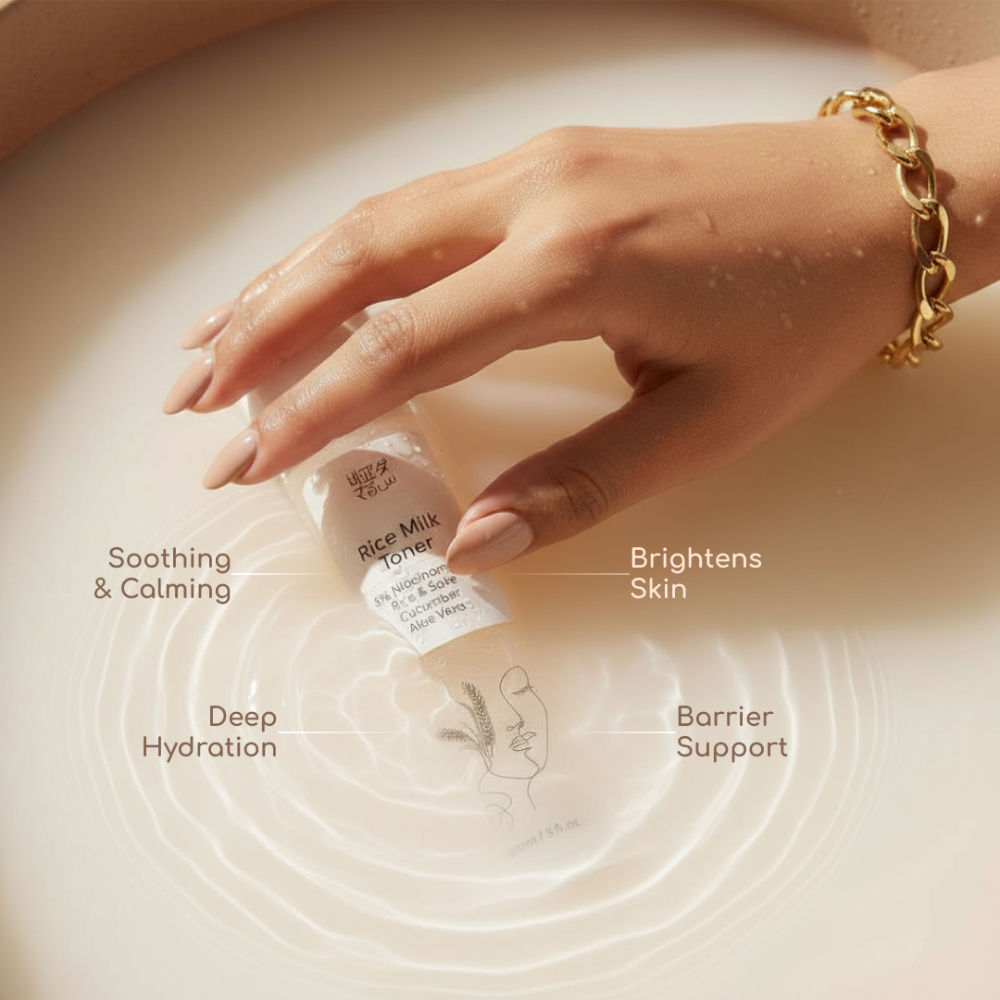 Vegan Rice Milk Toner With 3% Niacinamide & Rice Sake